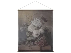 Vintage Leinwandbild Pfingstrose Französischer Blumendruck 150/120-Chic Antique Outlet