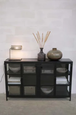 Vintage Metall Vase Antik Deko Vase Nieten-Vintagehaus Accessoires Online