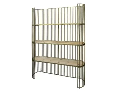 Vintage Regal Standregal Vincent Oval Antik Messing Finish-Chic Antique Best