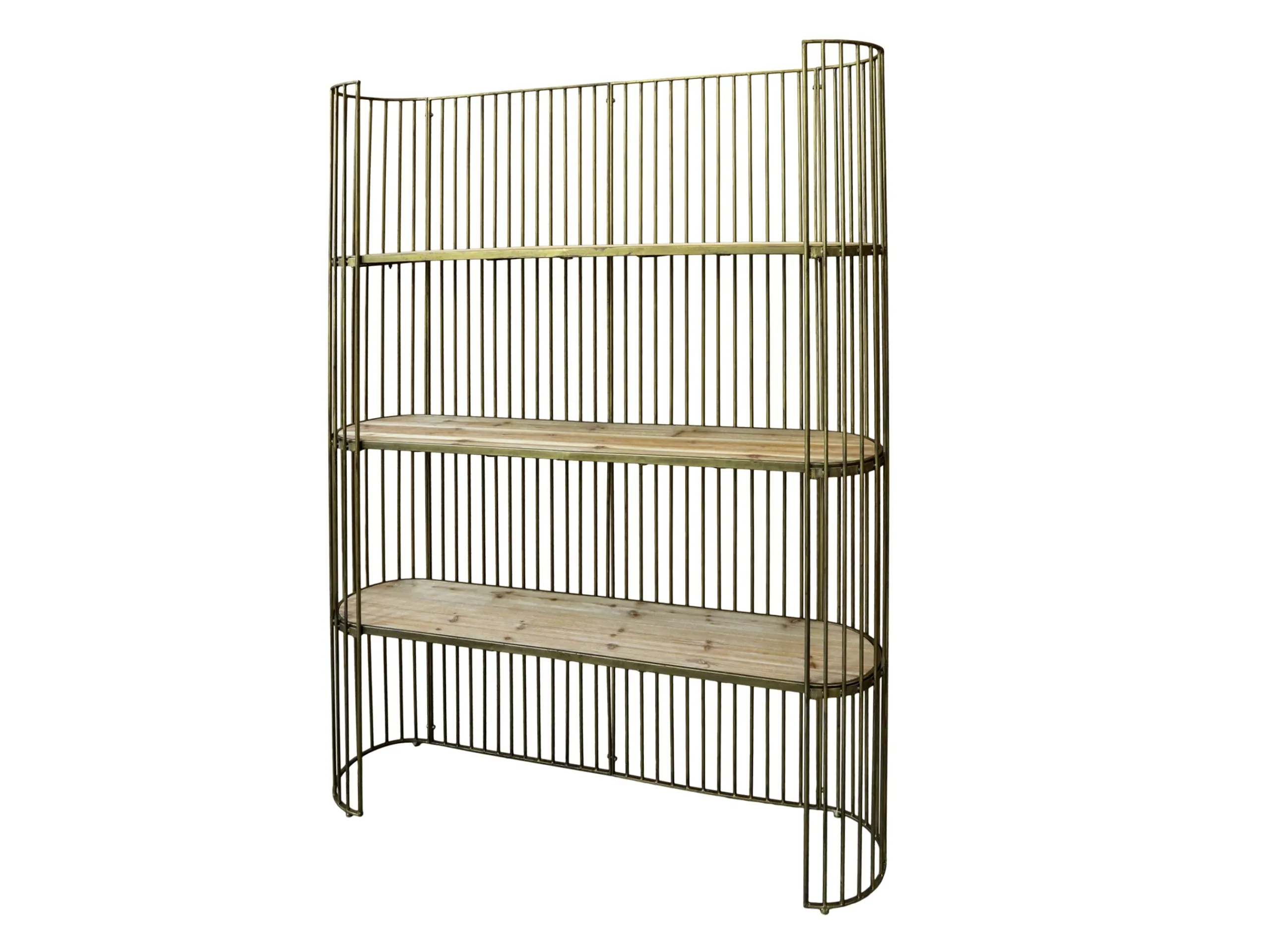 Vintage Regal Standregal Vincent Oval Antik Messing Finish-Chic Antique Best