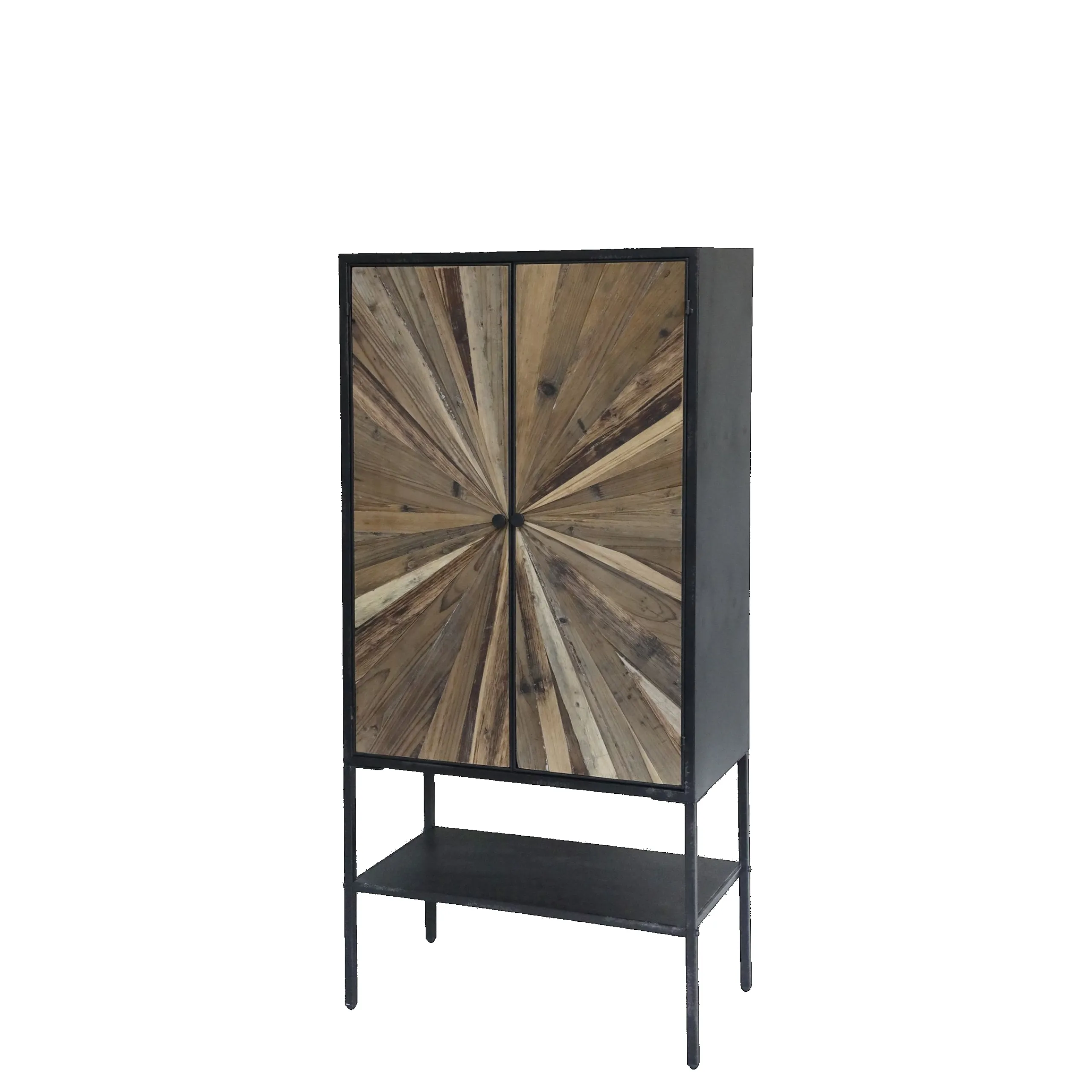 Vintage Schrank Hochkommode Beam Industrial Recyceltes Holz-Chic Antique Hot