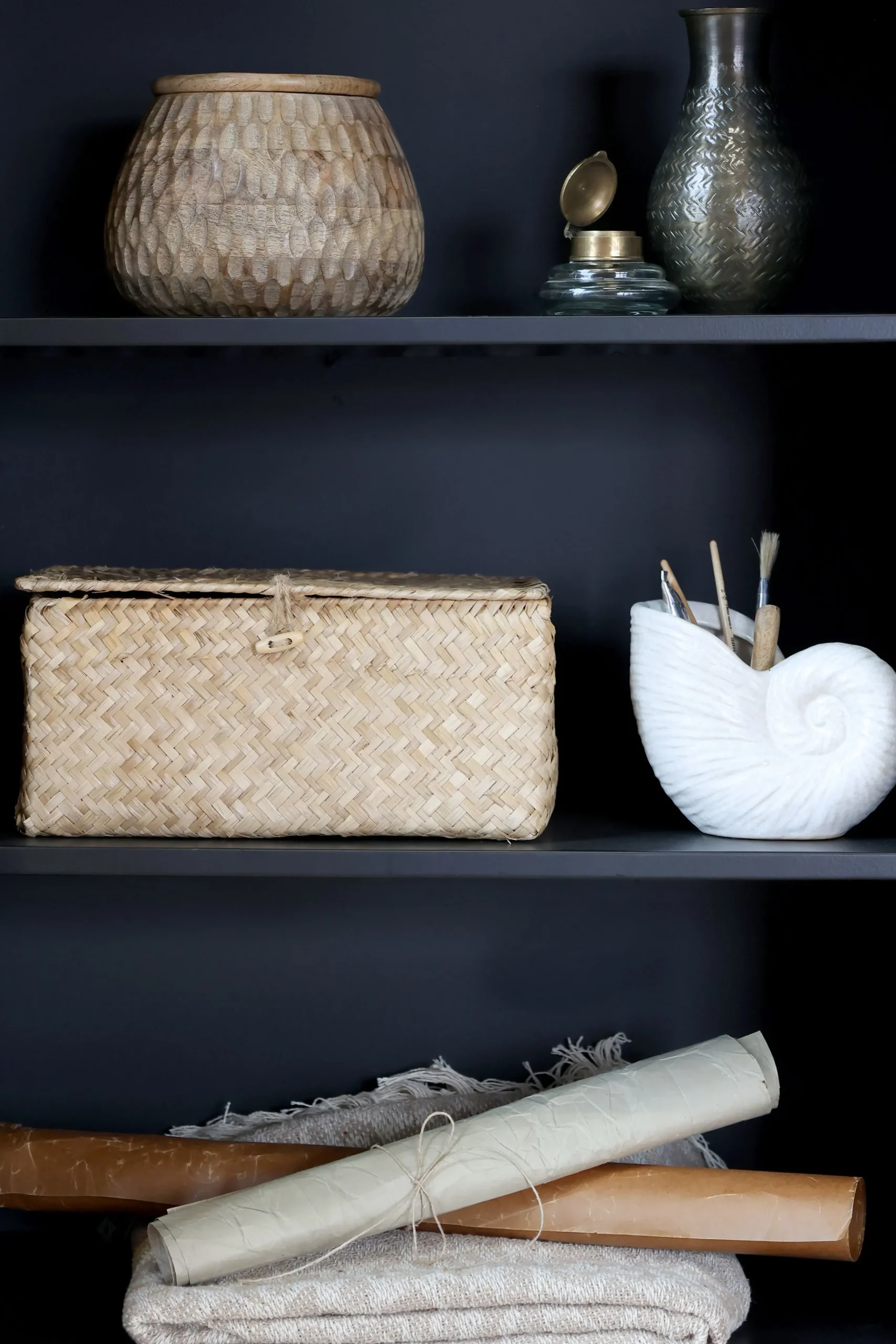 Vintage Schrank Hochkommode Beam Industrial Recyceltes Holz-Chic Antique Hot