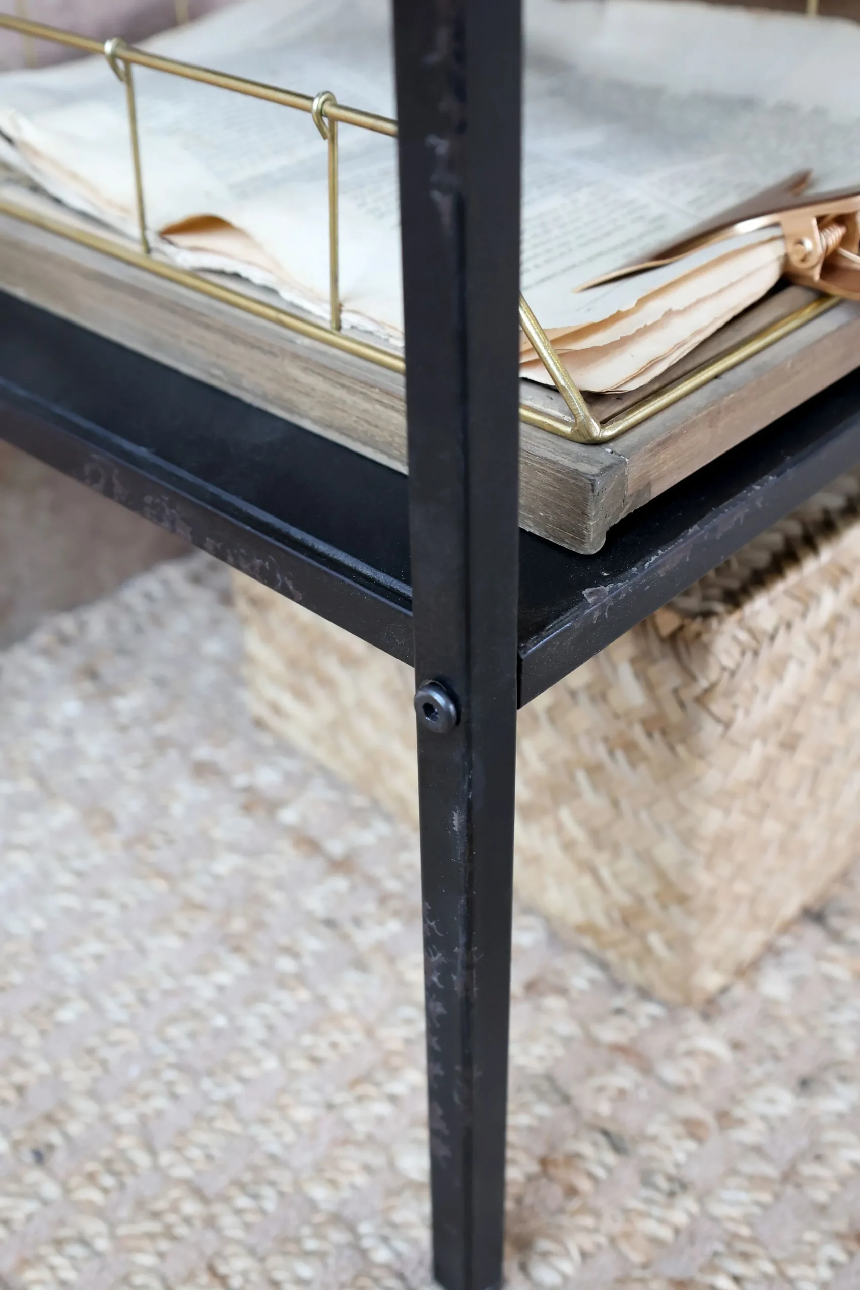 Vintage Schrank Hochkommode Beam Industrial Recyceltes Holz-Chic Antique Hot