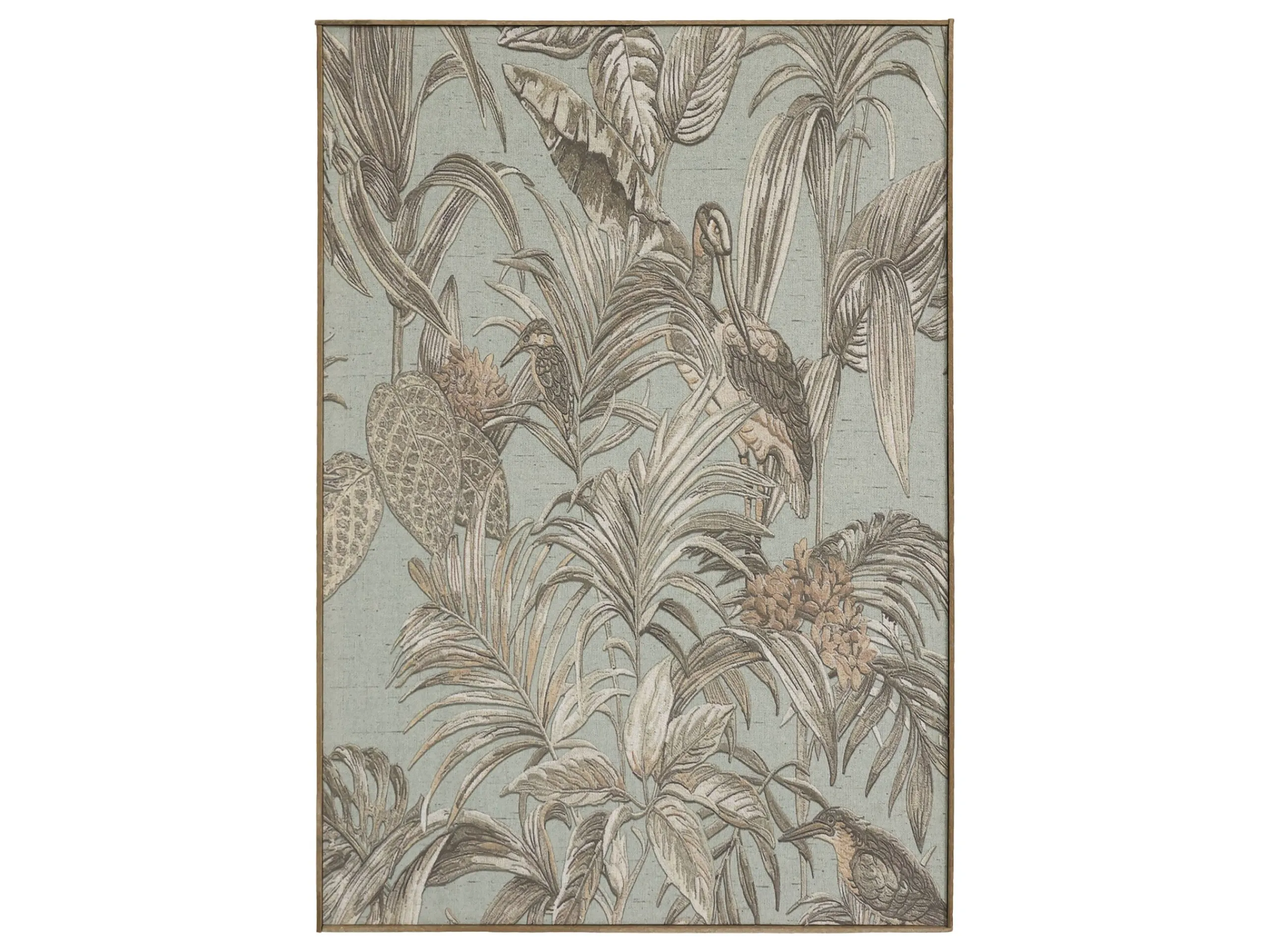 Vintage Wandbild Kranich Retro Druck 77 x 53 cm-Chic Antique Sale