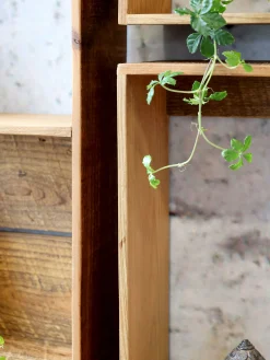 Vintage Wandregal Joel Holz 9er Set verschiedene Größen-Chic Antique Online