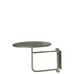 Vintage Wandtisch Nachtisch Antik-Gold Metall Schwenkbar Klein-Chic Antique Sale