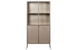 Vitrine Industrial Vintage Astoria Metall Glas Champagner-BePureHome Best