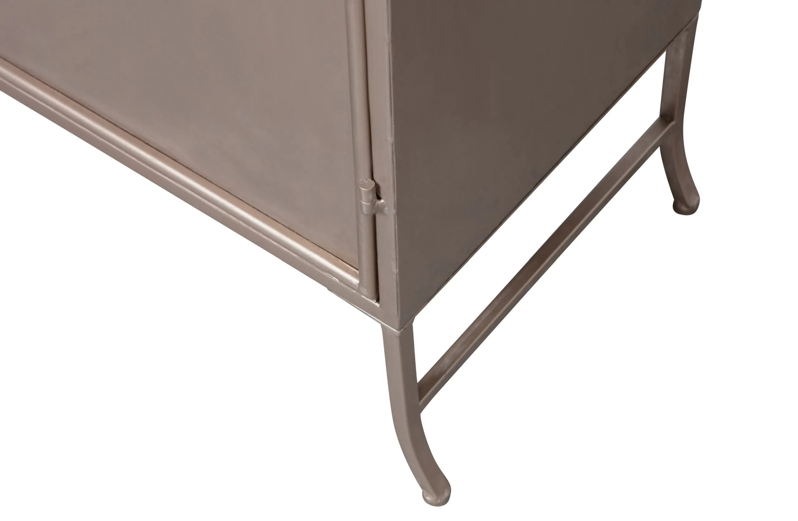 Vitrine Industrial Vintage Astoria Metall Glas Champagner-BePureHome Best