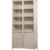 Vitrine Metallschrank Exhibit XL 2-türig Industrial Sand 200-BePureHome Best