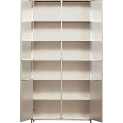 Vitrine Metallschrank Exhibit XL 2-türig Industrial Sand 200-BePureHome Best