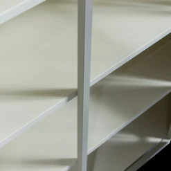 Vitrine Metallschrank Exhibit XL 3-türig Industrial Metall Glas Sand-BePureHome Outlet