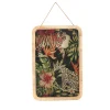 Wandbild Italienische Romantik Flora & Fauna Rattanrahmen Raubkatzen-PTMD Hot