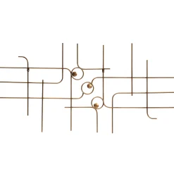 Wanddekoration Designobjekt Symphony Metall Gold 140/70-BePureHome Best