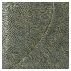 Wandpaneel Große Welle Darina Quadratisch Bronze Wandbild 120/120-PTMD Discount