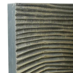 Wandpaneel Große Welle Darina Quadratisch Bronze Wandbild 120/120-PTMD Discount