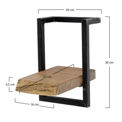 Wandregal Baumkante Edge Metall 30/20-Vintagehaus Sale