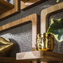 Wandregale 5er Set Curvy Akazie-Vintagehaus Best