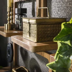 Wandregale 5er Set Curvy Akazie-Vintagehaus Best