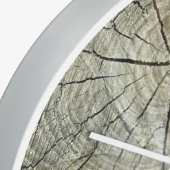 Wanduhr Woodstock Structure Holzoptik 40cm-Freudenhaus Accessoires