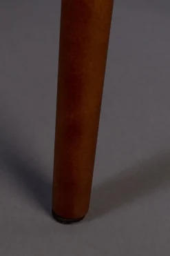 Retro Esszimmerstuhl Barbara Samt Rot-Zuiver Best