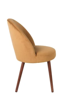 Retro Esszimmerstuhl Barbara Samt Camel-Zuiver Clearance