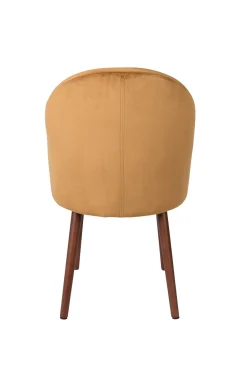 Retro Esszimmerstuhl Barbara Samt Camel-Zuiver Clearance